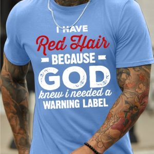 Men’s Humor And Irony Crew Neck Casual Animal Regular Fit T-Shirt, color:Light Blue|size:3XL, Lilicloth.com