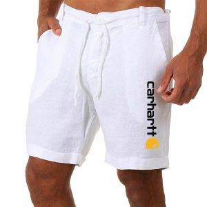 Men's Carhartt Shorts Linen Surf Shorts Summer Casucal Shorts, Shorts, , COTOSEN, Apparel Online, Cheap Clothes, Buy Now