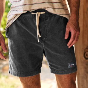 Vintage Corduroy Surf Shorts Corduroy Running Shorts, Shorts, , COTOSEN, Apparel Online, Cheap Clothes, Buy Now