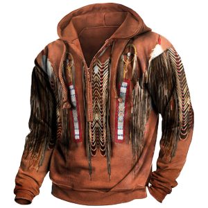 Native American Culture 3D Printed Zip Hoodie, Hoodies & Sweatshirts, , COTOSEN, Apparel Online, Cheap Clothes, Buy Now