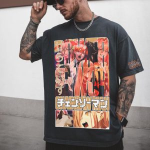 Power Chainsaw Man Streetwear T-Shirt, T-Shirts, , COTOSEN, Apparel Online, Cheap Clothes, Buy Now