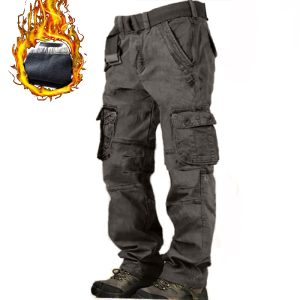 Men's Polar Fleece Multi-pocket Multifunctional Outdoor Thermal Cargo Pants, Tactical Pants, , COTOSEN, Apparel Online, Cheap Clothes, Buy Now