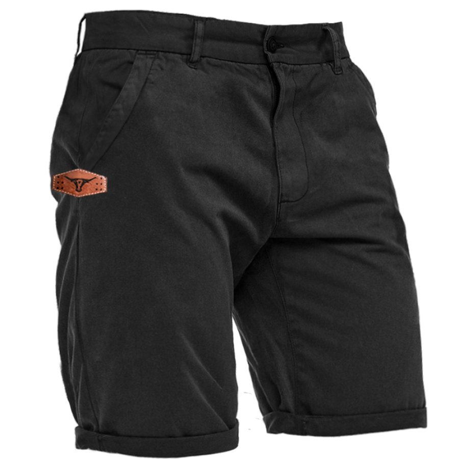 Men's Vintage West Yellowstone Print Cargo Shorts Breathable Casual Shorts, Shorts, , COTOSEN, Apparel Online, Cheap Clothes, Buy Now