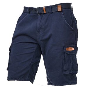 Men's Pocket Vintage West Yellowstone Print Cargo Shorts Breathable Casual Shorts, Shorts, , COTOSEN, Apparel Online, Cheap Clothes, Buy Now