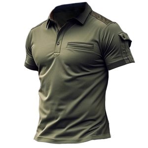 Men's Breathable Quick Dry Stretch Muscle Sports Pocket POLO Shirt, T-Shirts, , COTOSEN, Apparel Online, Cheap Clothes, Buy Now
