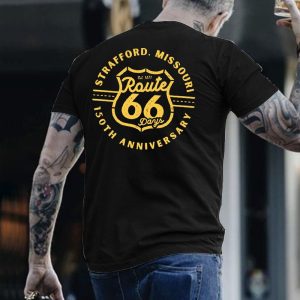 Men's Route 66 Road Trip Outdoor Print T-Shirt Henley Collar T-Shirt Breathable Casual Short Sleeve T-Shirt, T-Shirts, , COTOSEN, Apparel Online, Cheap Clothes, Buy Now