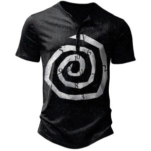 Men's Vintage Time Dial Print T-Shirt, T-Shirts, , COTOSEN, Apparel Online, Cheap Clothes, Buy Now