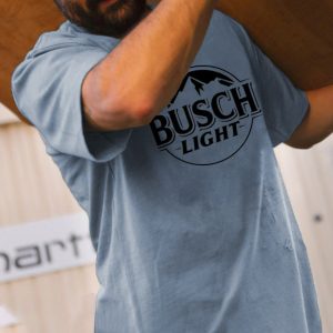 Men's T-Shirt Surf Tee Vintage Bush Light Graphic Short Sleeve Outdoor Casual Summer Daily Tops, T-Shirts, , COTOSEN, Apparel Online, Cheap Clothes, Buy Now