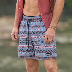 Men's Surf Shorts Vintage Hooey Aztec Graphic Hawaiian Beach Boardshorts, Shorts, , COTOSEN, Apparel Online, Cheap Clothes, Buy Now