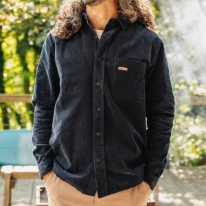 Men's Shirt Long Sleeve Corduroy Cord Vintage Passenger Daily Tops Navy Blue, Coats & Jackets, , COTOSEN, Apparel Online, Cheap Clothes, Buy Now