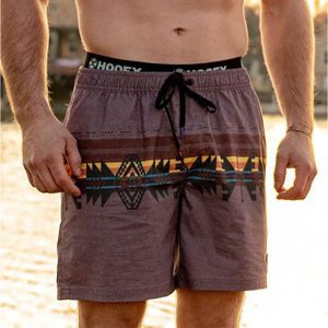 Men's Surf Shorts Vintage Hooey Aztec Graphic Hawaiian Beach Boardshorts, Shorts, , COTOSEN, Apparel Online, Cheap Clothes, Buy Now