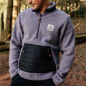 Men's Sweatshirt Half Zip Sherpa Fleece Vintage Passenger Long Sleeve Pocket Tops, Hoodies & Sweatshirts, , COTOSEN, Apparel Online, Cheap Clothes, Buy Now