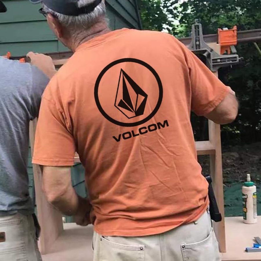 Men's T-Shirt Tee Vintage Volcom Graphic Short Sleeve Outdoor Casual Summer Daily Tops, T-Shirts, , COTOSEN, Apparel Online, Cheap Clothes, Buy Now