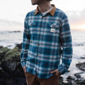 Men's Shirt Long Sleeve Vintage Plaid Stitching Corduroy Quiksilver Pocket Daily Tops Blue, Coats & Jackets, , COTOSEN, Apparel Online, Cheap Clothes, Buy Now