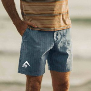 Men's Surf Cord Shorts Vintage Corduroy Kanu Surf Hawaiian Beach Summer Daily Walk Shorts Boardshorts, Shorts, , COTOSEN, Apparel Online, Cheap Clothes, Buy Now