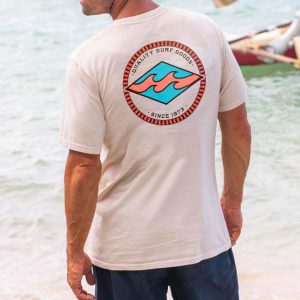 Men's T-Shirt Tee Vintage Billabong Graphic Short Sleeve Plus Size Outdoor Casual Summer Daily Tops White, T-Shirts, , COTOSEN, Apparel Online, Cheap Clothes, Buy Now