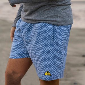 Men's Surf Shorts Vintage Quicksilver Fish Scale Hawaiian Beach Boardshorts, Shorts, , COTOSEN, Apparel Online, Cheap Clothes, Buy Now