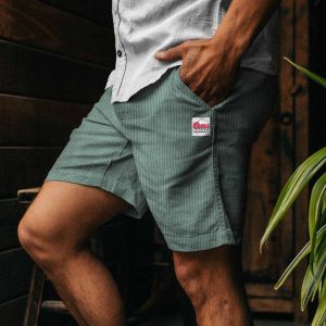 Men's Surf Cord Shorts Vintage Corduroy Coors Light Hawaiian Beach Summer Daily Walk Shorts Boardshorts, Shorts, , COTOSEN, Apparel Online, Cheap Clothes, Buy Now