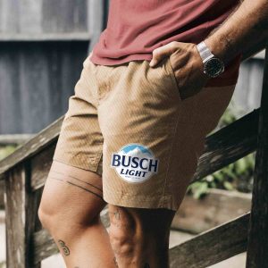 Men's Surf Cord Shorts Vintage Corduroy Busch Light Hawaiian Beach Summer Daily Walk Shorts Boardshorts, Shorts, , COTOSEN, Apparel Online, Cheap Clothes, Buy Now