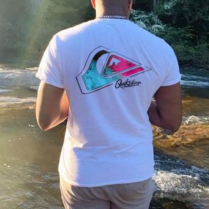 Men's T-Shirt Tee Vintage Quiksilver Surf Graphic Short Sleeve Outdoor Casual Summer Daily Tops White, T-Shirts, , COTOSEN, Apparel Online, Cheap Clothes, Buy Now