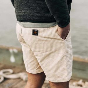 Men's Surf Cord Shorts Vintage Corduroy Tito's Handmade Vodka Hawaiian Beach Summer Daily Walk Shorts Boardshorts, Shorts, , COTOSEN, Apparel Online, Cheap Clothes, Buy Now