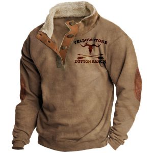 Cowboy Aztec Men's Lapel Sweatshirt, Hoodies & Sweatshirts, , COTOSEN, Apparel Online, Cheap Clothes, Buy Now