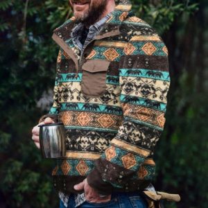 Men's Winter Fleece Warm Aztec Cowboy Sweater, Hoodies & Sweatshirts, , COTOSEN, Apparel Online, Cheap Clothes, Buy Now