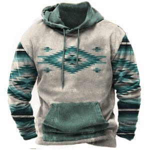 Aztec Cowboy Men's Hoodie, Hoodies & Sweatshirts, , COTOSEN, Apparel Online, Cheap Clothes, Buy Now