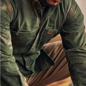 Men's Tactical Cargo Shirt Pocketvintage Wash Print Long Sleeve Button Down Work Shirt Jacket ArmyGreen, T-Shirts, , COTOSEN, Apparel Online, Cheap Clothes, Buy Now