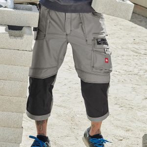 Men Worker Cargo Short Multi-function Pocket Tactical Pants Relaxed Fit Straight Leg Shorts Daily Work Light Gray, Pants, , COTOSEN, Apparel Online, Cheap Clothes, Buy Now