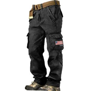 511 Tactical Pants Men's American Flag Outdoor Vintage Washed Cotton Washed Multi-pocket Tactical Pants, Pants, , COTOSEN, Apparel Online, Cheap Clothes, Buy Now