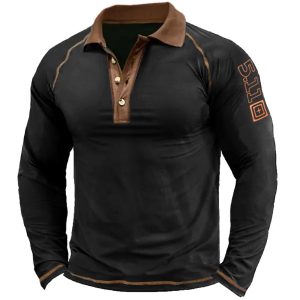 511 Tactics Men's Quick Dry Polo Shirts Outdoor T-shirt SPF 50+ Protection Long Sleeve Golf Polo Hike Sports Pullover, T-Shirts, , COTOSEN, Apparel Online, Cheap Clothes, Buy Now