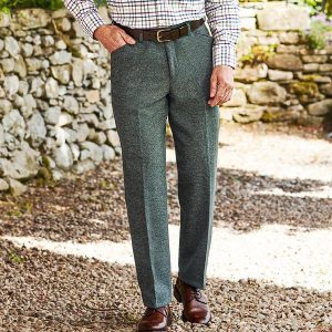Men's Frog Pocket Twill Lovat Green Trousers Heavyweight Comfort Keep Warm Outdoor Daily Woolen Pants, Pants, , COTOSEN, Apparel Online, Cheap Clothes, Buy Now