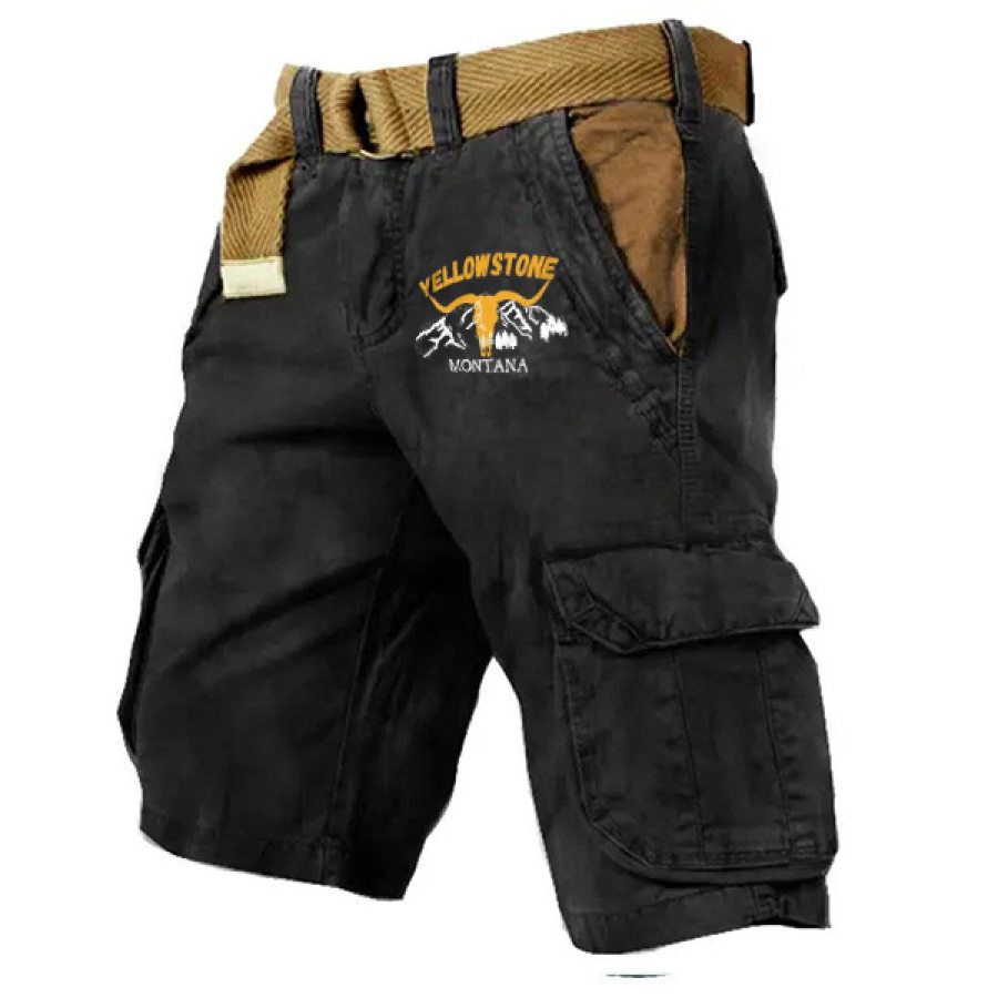 Vintage Yellowstone, Shorts, , COTOSEN, Apparel Online, Cheap Clothes, Buy Now
