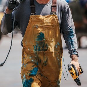 Men's Cargo Overalls Outdoor Vintage Distressed Paint Print Multi-pocket Work Brown Tactical Trousers, Pants, , COTOSEN, Apparel Online, Cheap Clothes, Buy Now