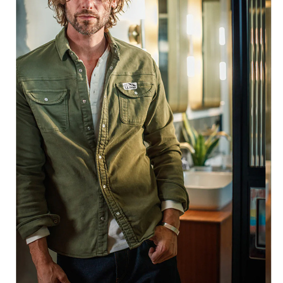 Llbean Men's Tactical Outerwear Outdoor Shirts Jackets Vintage Style Clothing Green, Coats & Jackets, , COTOSEN, Apparel Online, Cheap Clothes, Buy Now