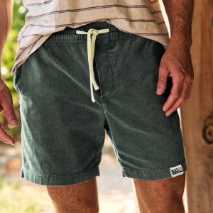 511 Tactics Corduroy Shorts Men's Beach Shorts Retro Casual Bermuda Shorts 5 Inch Shorts Dark Green, Shorts, , COTOSEN, Apparel Online, Cheap Clothes, Buy Now