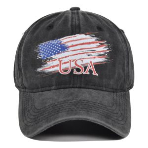 Men's American Flag Print Baseball Cap Distressed Sun Hat, Hats, , COTOSEN, Apparel Online, Cheap Clothes, Buy Now