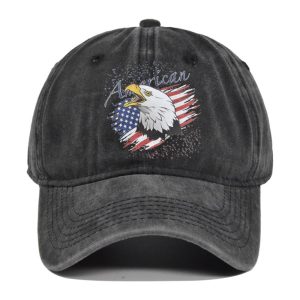 Men's American Flag Eagle Print Vintage Washed Distressed Cap Sun Hat, Hats, , COTOSEN, Apparel Online, Cheap Clothes, Buy Now