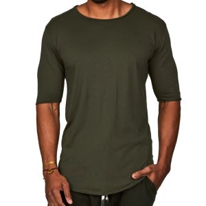 Men's Outdoor Casual Round Neck 5/4 Sleeve Top Slim Fit T-Shirt, T-Shirts, , COTOSEN, Apparel Online, Cheap Clothes, Buy Now