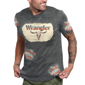 Men's Vintage American Wild West Cowboy Yellowstone Printed Crew Neck T-Shirt, T-Shirts, , COTOSEN, Apparel Online, Cheap Clothes, Buy Now