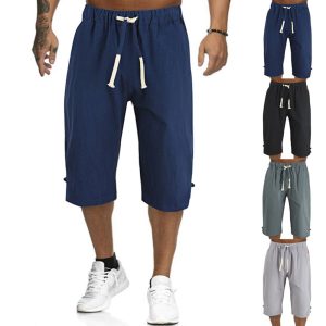 Men's Outdoor Casual Cotton Linen Cropped Pants, Shorts, , COTOSEN, Apparel Online, Cheap Clothes, Buy Now