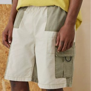 Men's Vintage Colorblock Multi-Pocket Cargo Shorts, Shorts, , COTOSEN, Apparel Online, Cheap Clothes, Buy Now