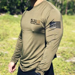 Men's Outdoor Tactical 511 Print American Flag Long Sleeve T-Shirt, T-Shirts, , COTOSEN, Apparel Online, Cheap Clothes, Buy Now