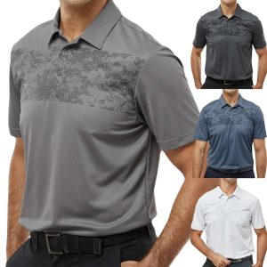 Men's Outdoor Camouflage Casual Colorblock Polo Neck T-Shirt, T-Shirts, , COTOSEN, Apparel Online, Cheap Clothes, Buy Now
