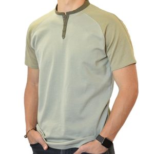 Men's Outdoor Casual Colorblock Henley Collar T-Shirt, T-Shirts, , COTOSEN, Apparel Online, Cheap Clothes, Buy Now