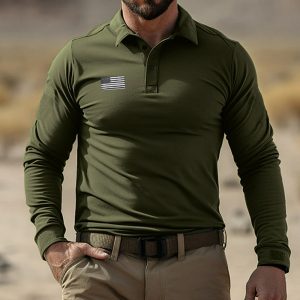 Men's Outdoor Battle Speed American Flag Long Sleeve T-Shirt, T-Shirts, , COTOSEN, Apparel Online, Cheap Clothes, Buy Now
