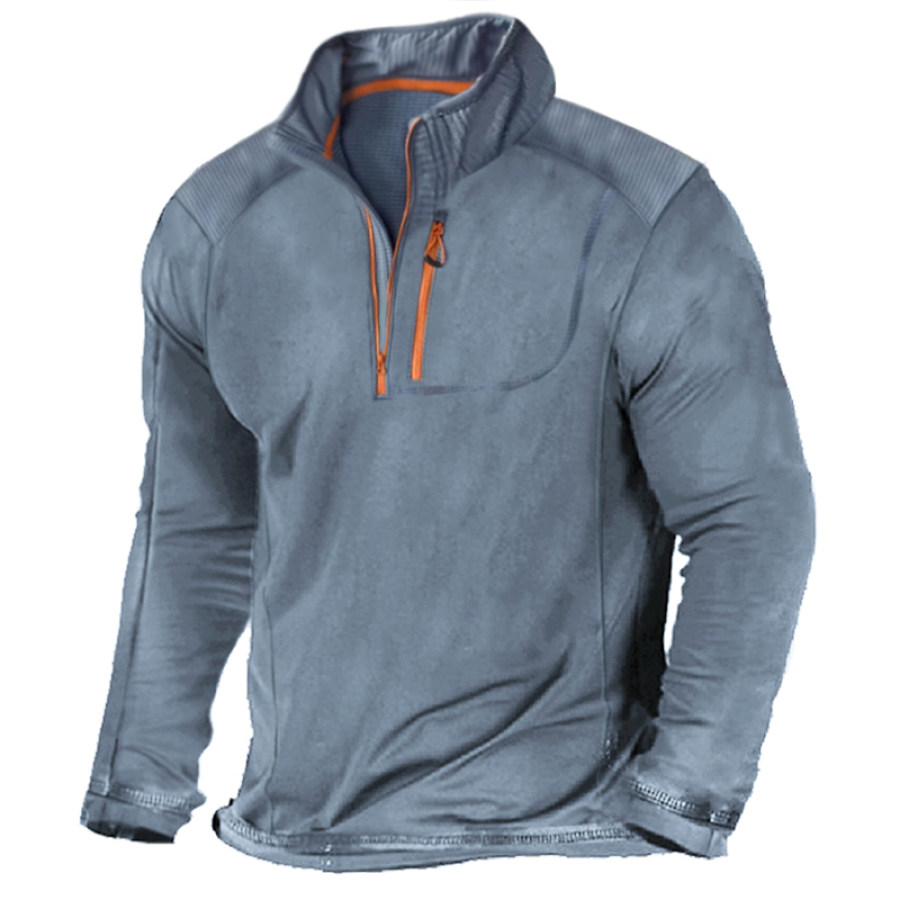 Men's Outdoor Casual Tactical Long Sleeve Sweatshirt, Tactical Sweatshirts & Hoodies, COTOSEN