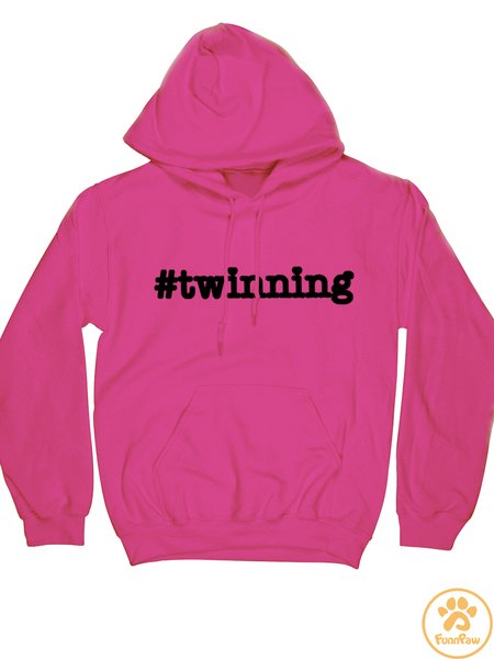 Women’s Text Letters Casual Hoodie Regular Fit Hoodie Human Matching Do Hoodie, color:Rose Red|size:XXL, Lilicloth.com