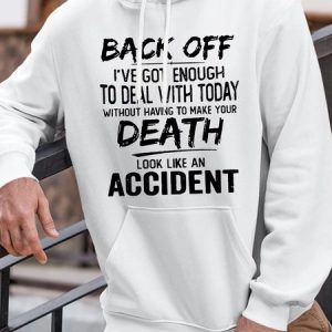 Men’s Humor And Irony Loose Casual Hoodie, color:White|size:3XL, Lilicloth.com